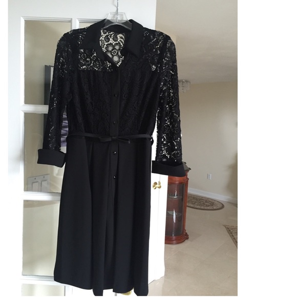 Roz & Ali size 8 dress black dress. - Picture 1 of 2